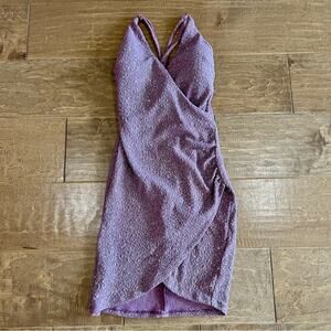 Xtraordinary Women’s Spaghetti Strap Sparkle Mini Dress Purple Size 0 EUC